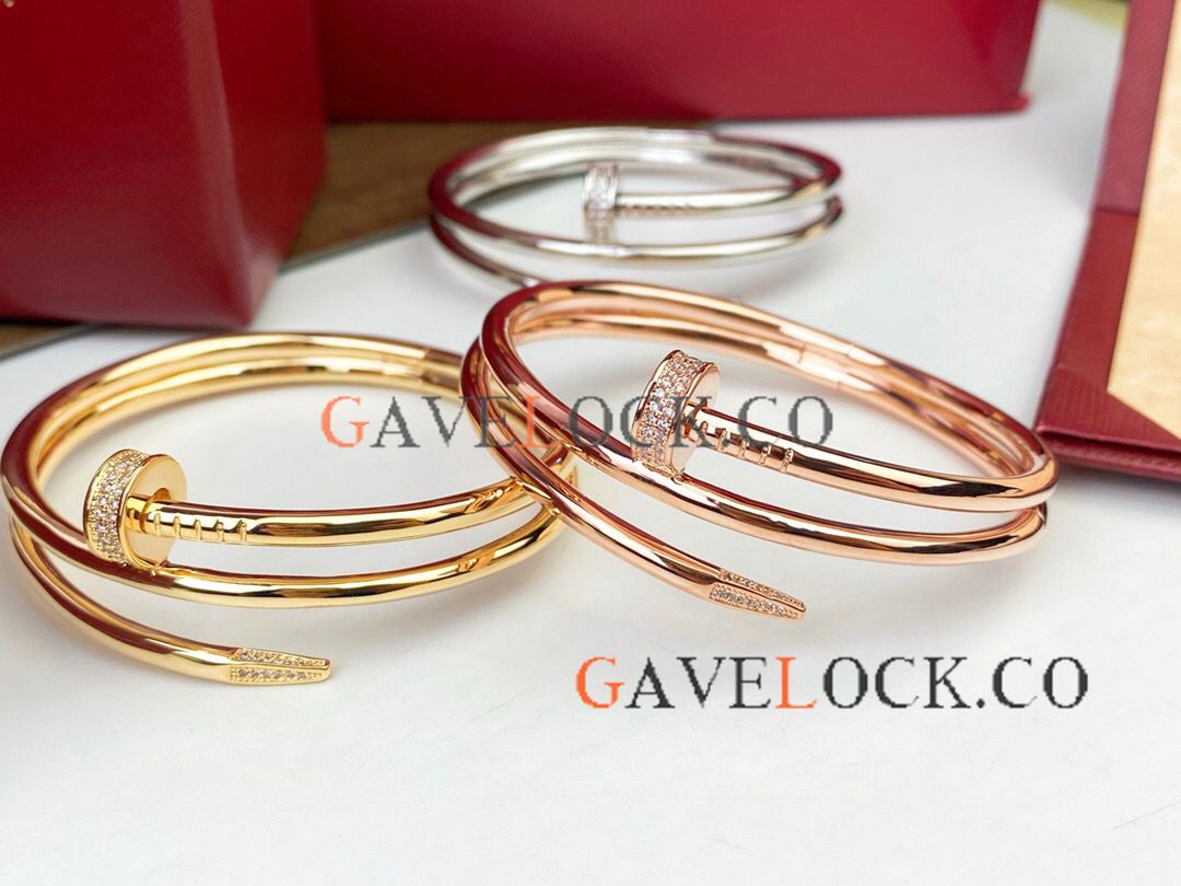Best Replica Cartier Juste Un Clou Double Bangle with Diamond-set Best Replica Cartier Juste Un Clou Double Bangle with Diamond-set